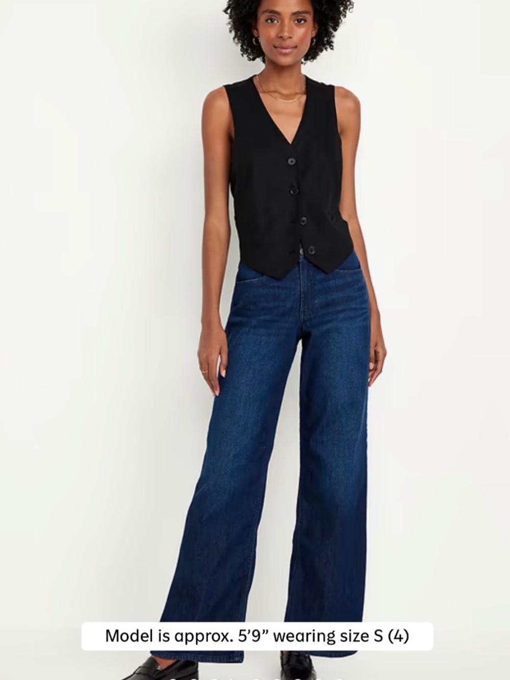 High Waisted Wide Leg Jean